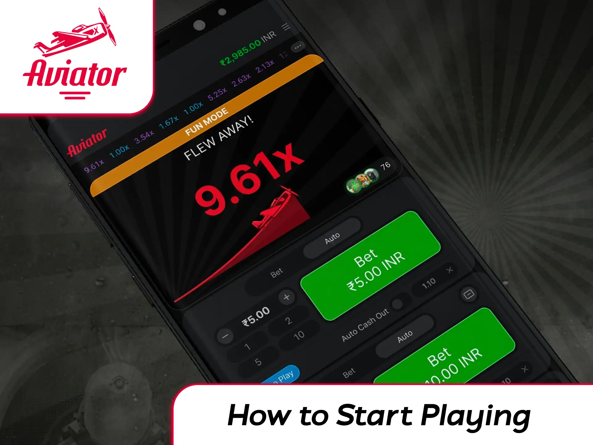 Spribe Aviator free demo game interface with virtual balance panel, live multiplier curve, and practice bet controls.