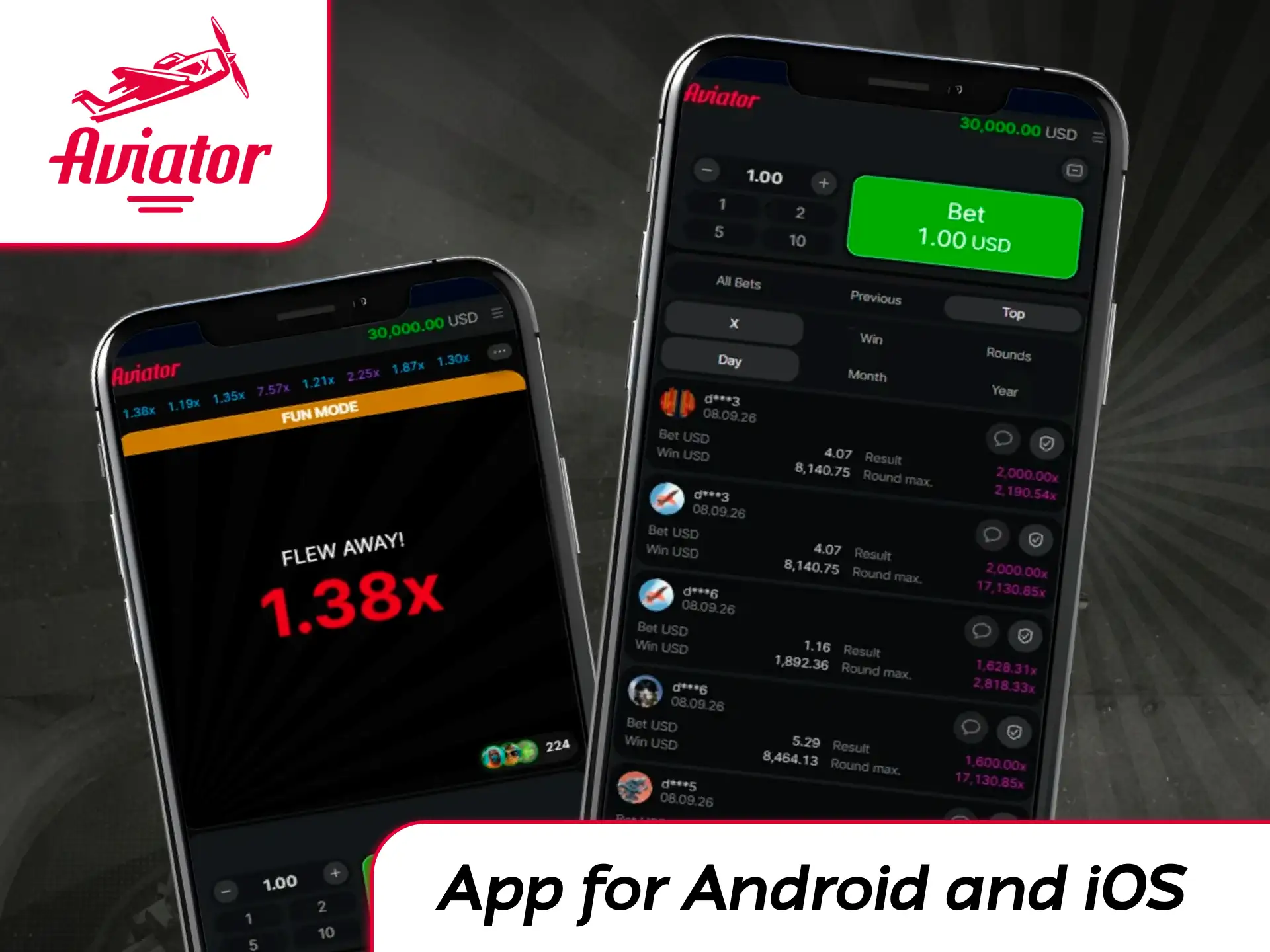 Download the Aviator demo app on Android and iOS to practice risk-free.