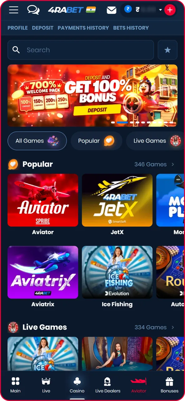 Navigate to the online casino section to locate your favorite Aviator game.