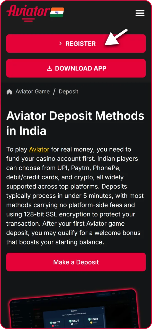 User entering username and password into the casino login screen on mobile.