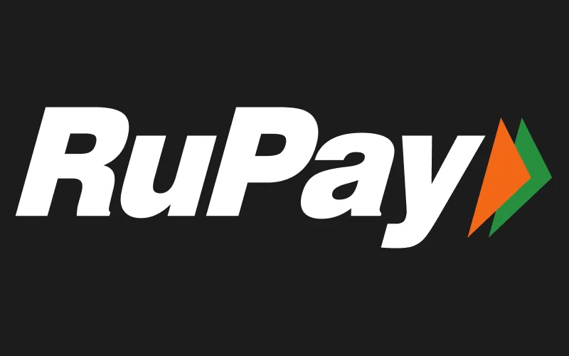 RuPay card payment entry form showing card number input fields on a casino payment portal.